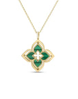 Roberto Coin Venetian Princess Pirouette Diamond & Malachite Necklace - Skeie's Jewelers