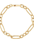 Roberto Coin Elongated Oval and Round Link Bracelet - Skeie's Jewelers