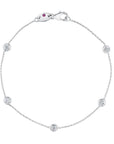 Roberto Coin 5-Diamond Station Bracelet - Skeie's Jewelers