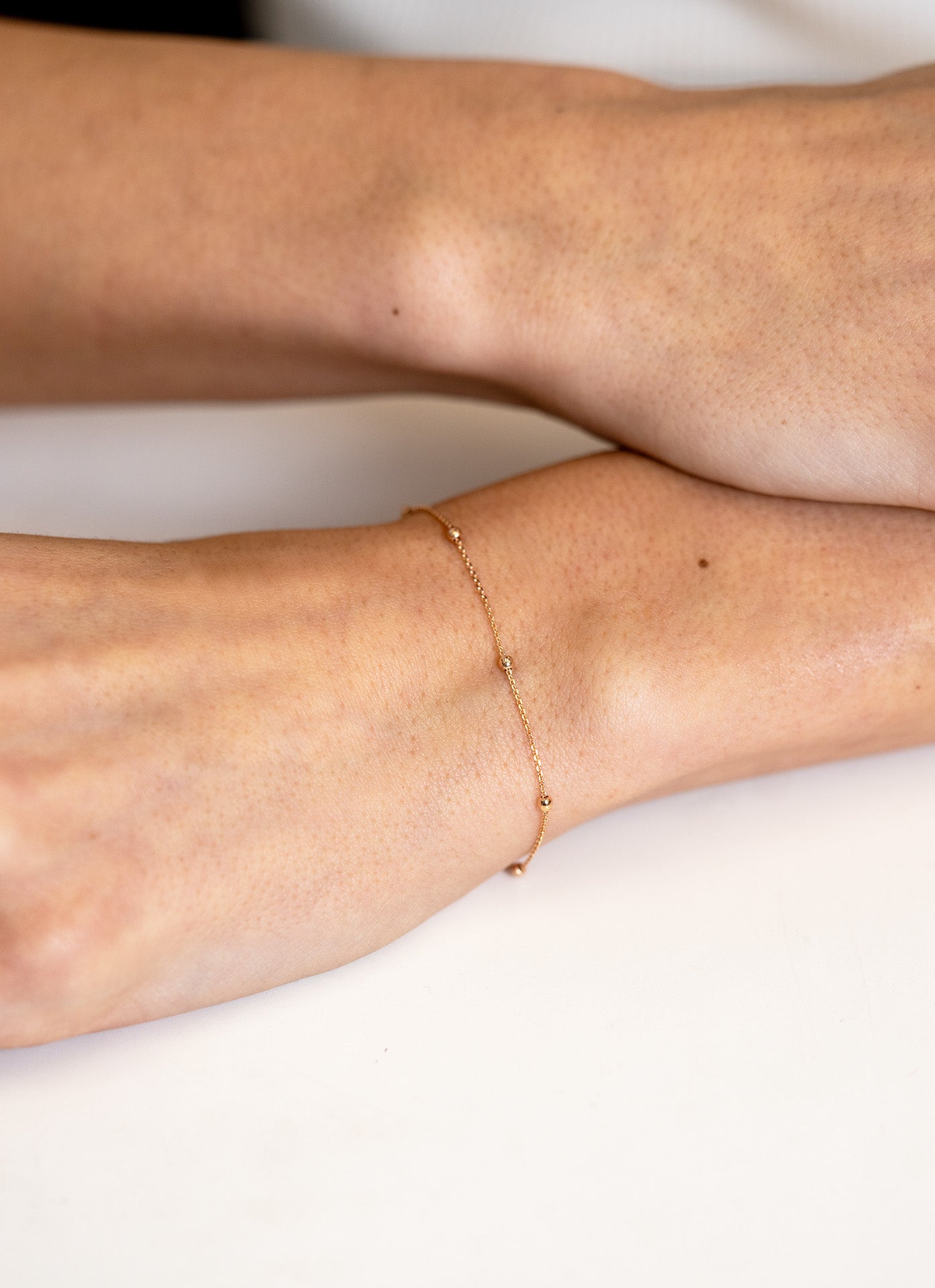 Beaded Satellite Chain Bracelet - Skeie&#39;s Jewelers