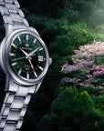Grand Seiko SBGJ251 Green 'Shunbun' GMT Hi-Beat Watch - Skeie's Jewelers