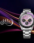 Seiko 145th Anniversary HBJ005 Prospex Speedtimer purple promotional campaign image