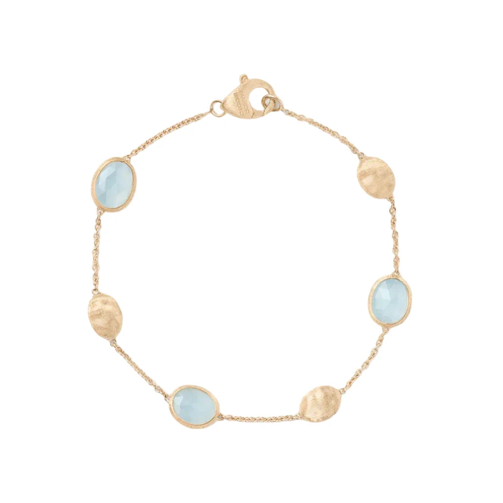 Marco Bicego Siviglia Aquamarine & Gold Bracelet - Skeie's Jewelers