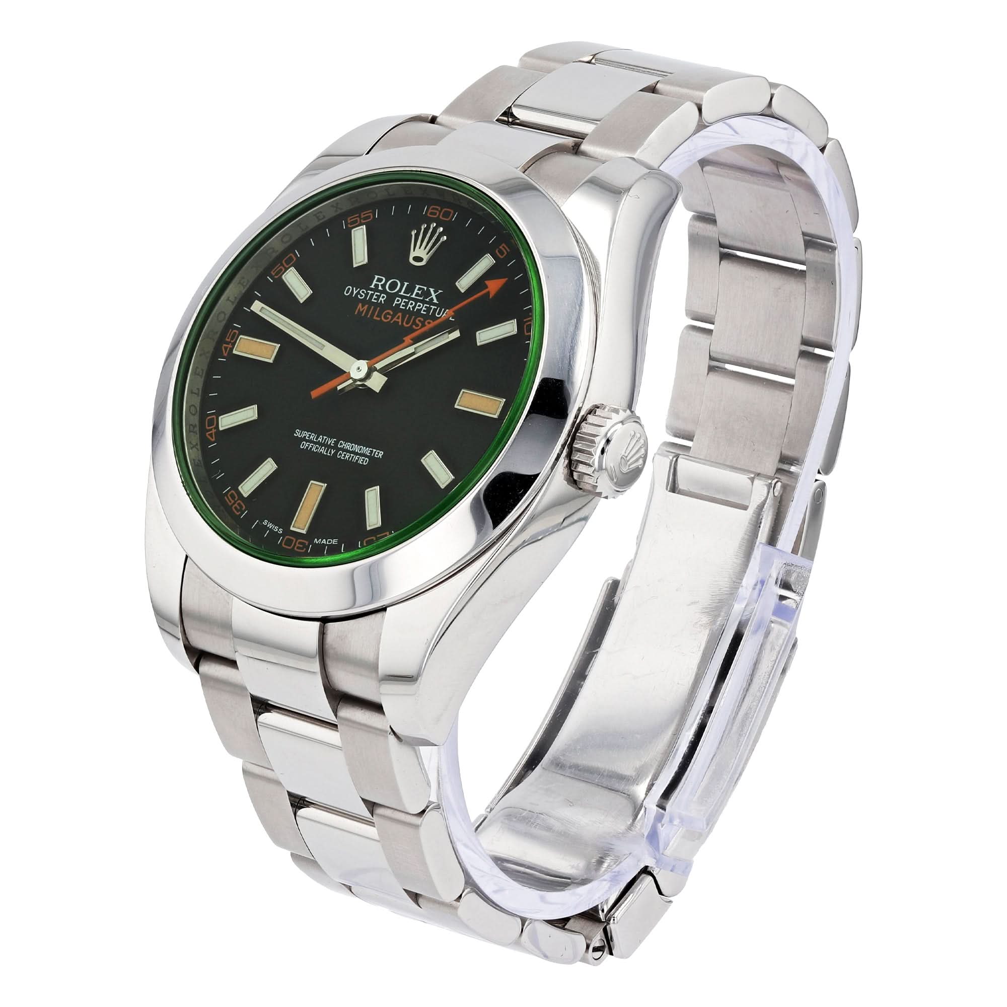 Pre-Owned Rolex Milgauss 40mm Oystersteel Black Dial – 116400 - Skeie's Jewelers