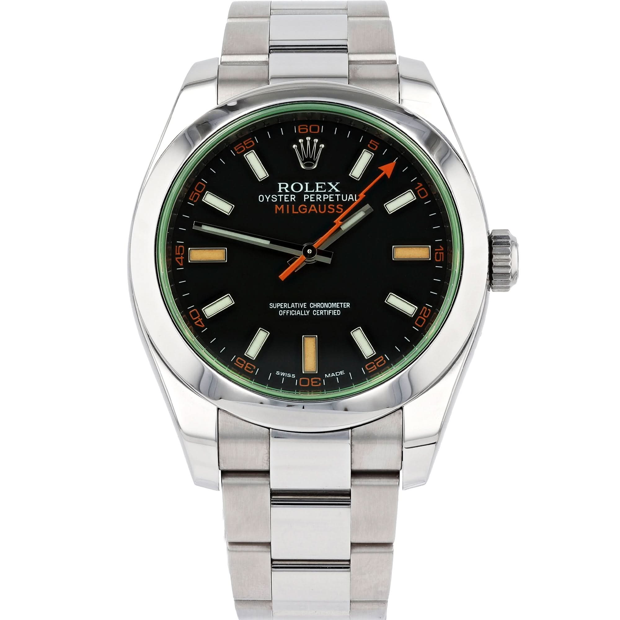 Pre-Owned Rolex Milgauss 40mm Oystersteel Black Dial – 116400 - Skeie's Jewelers