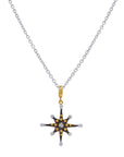 Lika Behar Oxidized Starburst Pendant Necklace - Skeie's Jewelers