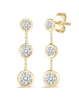 Roberto Coin Diamond Bezel Drop Earrings