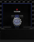 TUDOR Pelagos FXD Chrono 43mm Blue Dial - M25807KN-0001 In Box - Skeie's Jewelers
