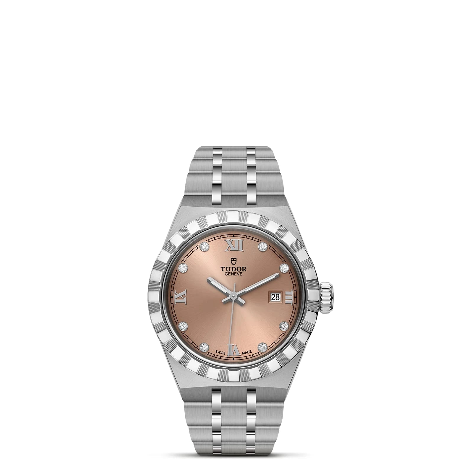 TUDOR Royal 28mm Salmon Dial - M28300-0010 Closed Bracelet - Skeie's Jewelers