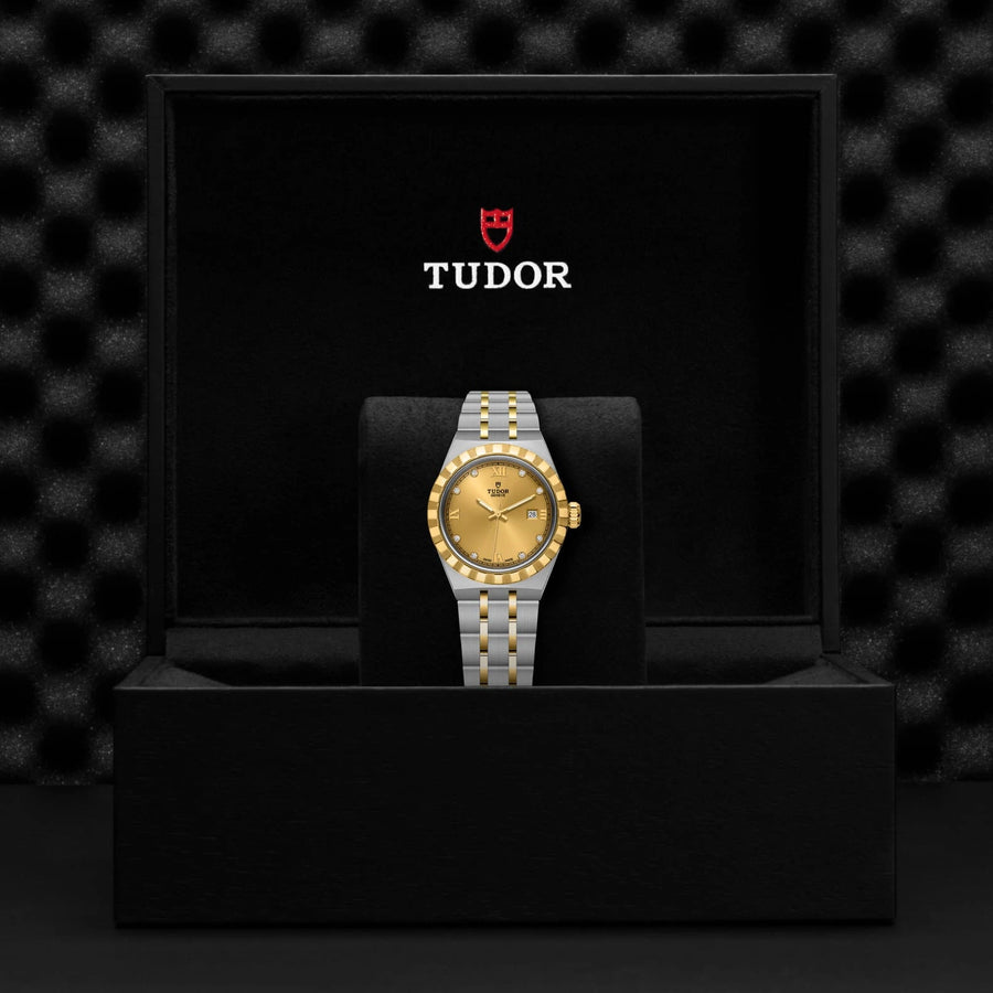 TUDOR Royal 28mm Champagne Dial - M28303-0006 In Box - Skeie's Jewelers