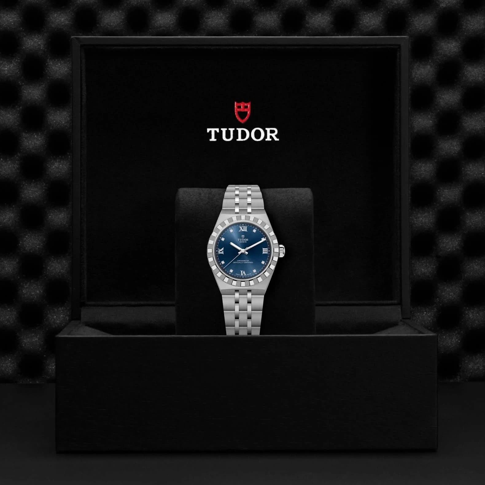 TUDOR Royal 30mm Blue Dial - Presentation Box