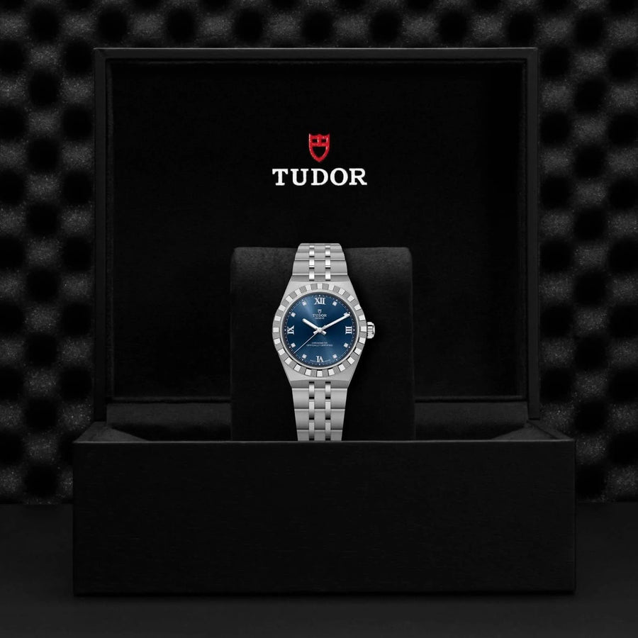 TUDOR Royal 30mm Blue Dial - Presentation Box