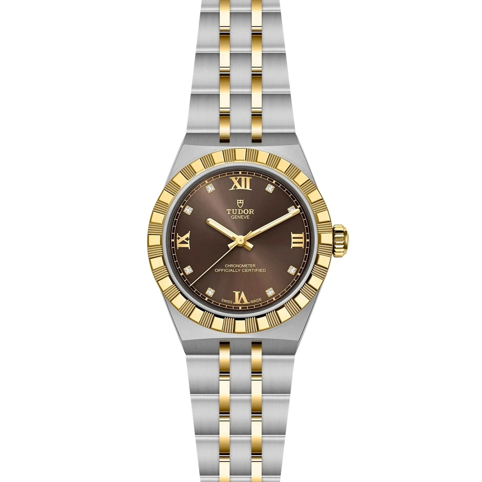 TUDOR Royal 30mm Brown Dial - Open Bracelet