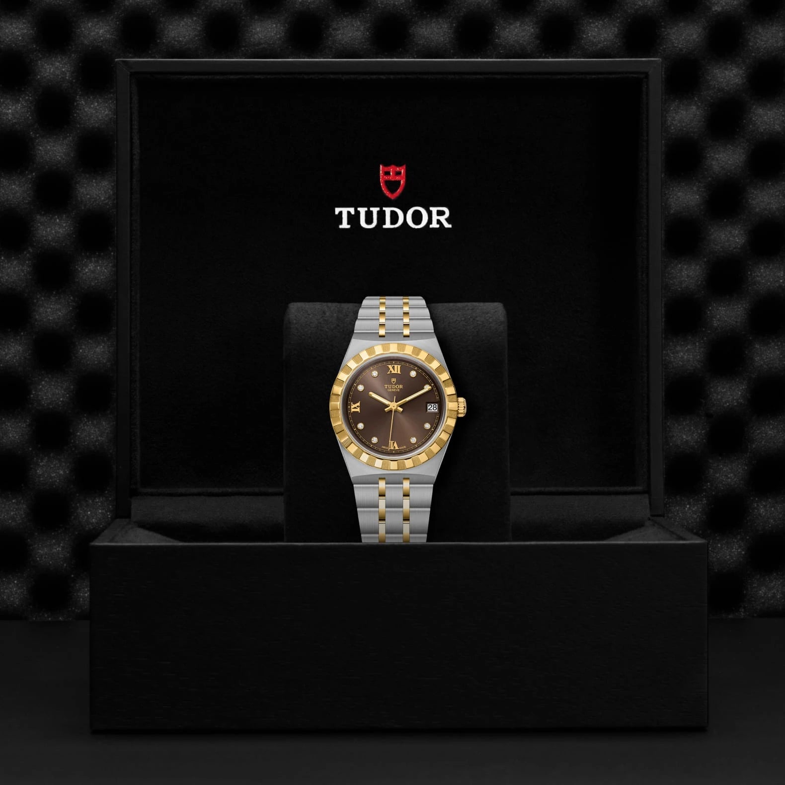 TUDOR Royal 34mm Chocolate brown Dial - M28403-0009 In Box - Skeie's Jewelers