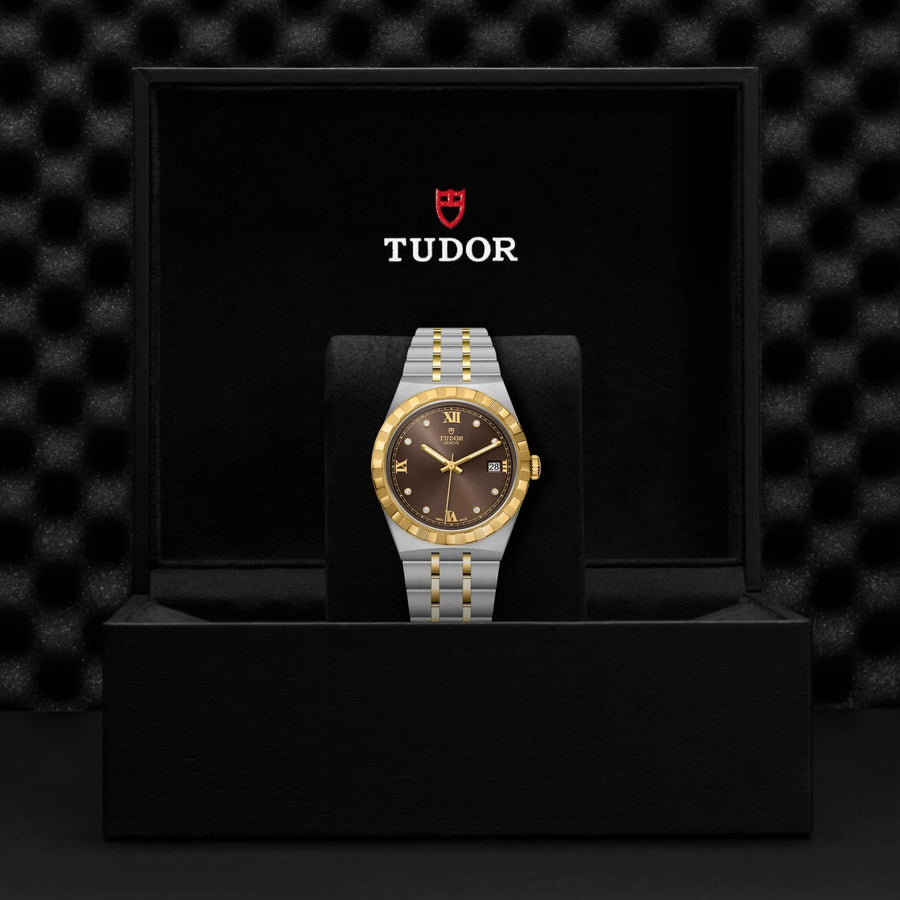 TUDOR Royal 38mm Chocolate brown Dial - M28503-0008 In Box - Skeie's Jewelers