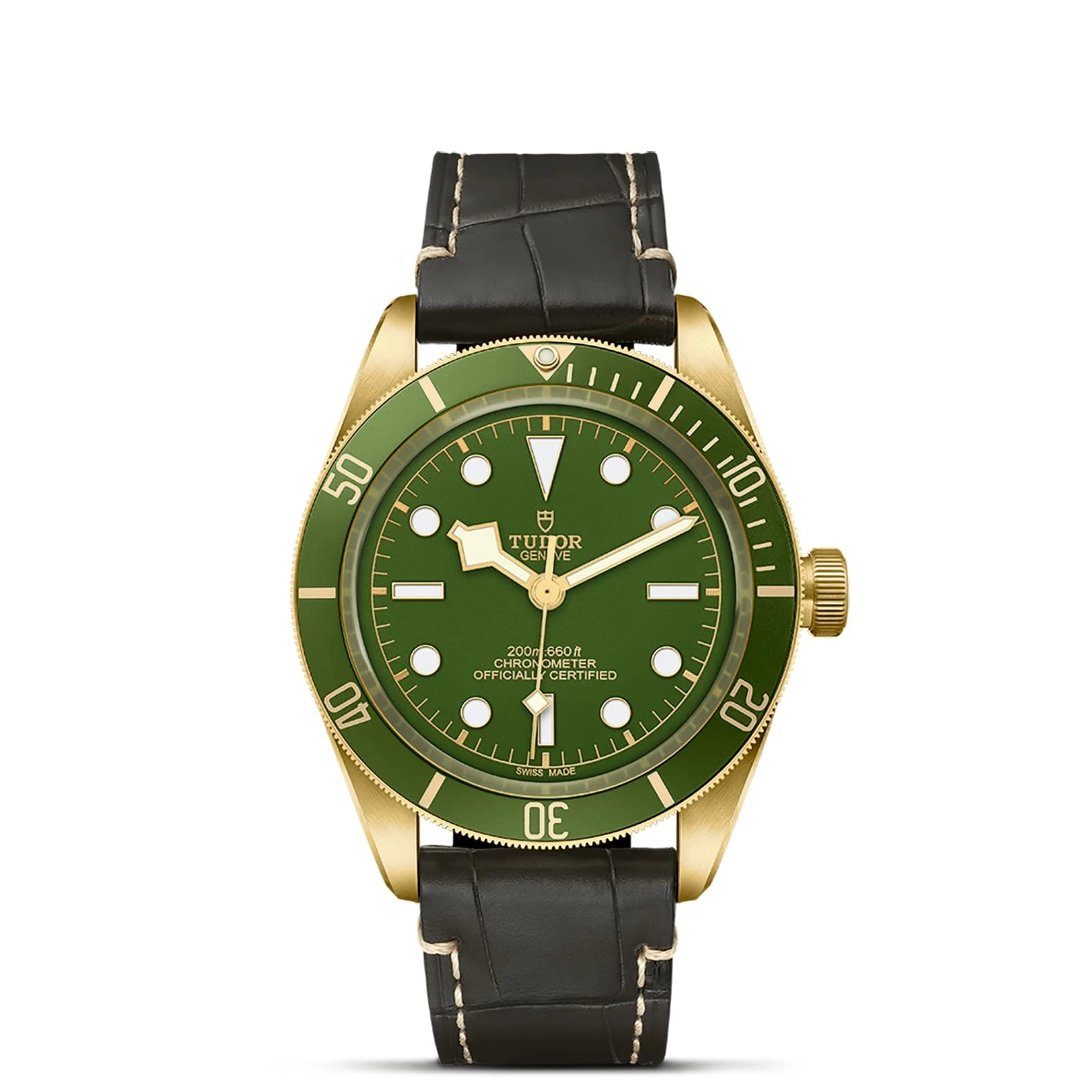TUDOR Black Bay 58 18K 39mm Green Dial - M79018V-0001 Closed Bracelet - Skeie's Jewelers