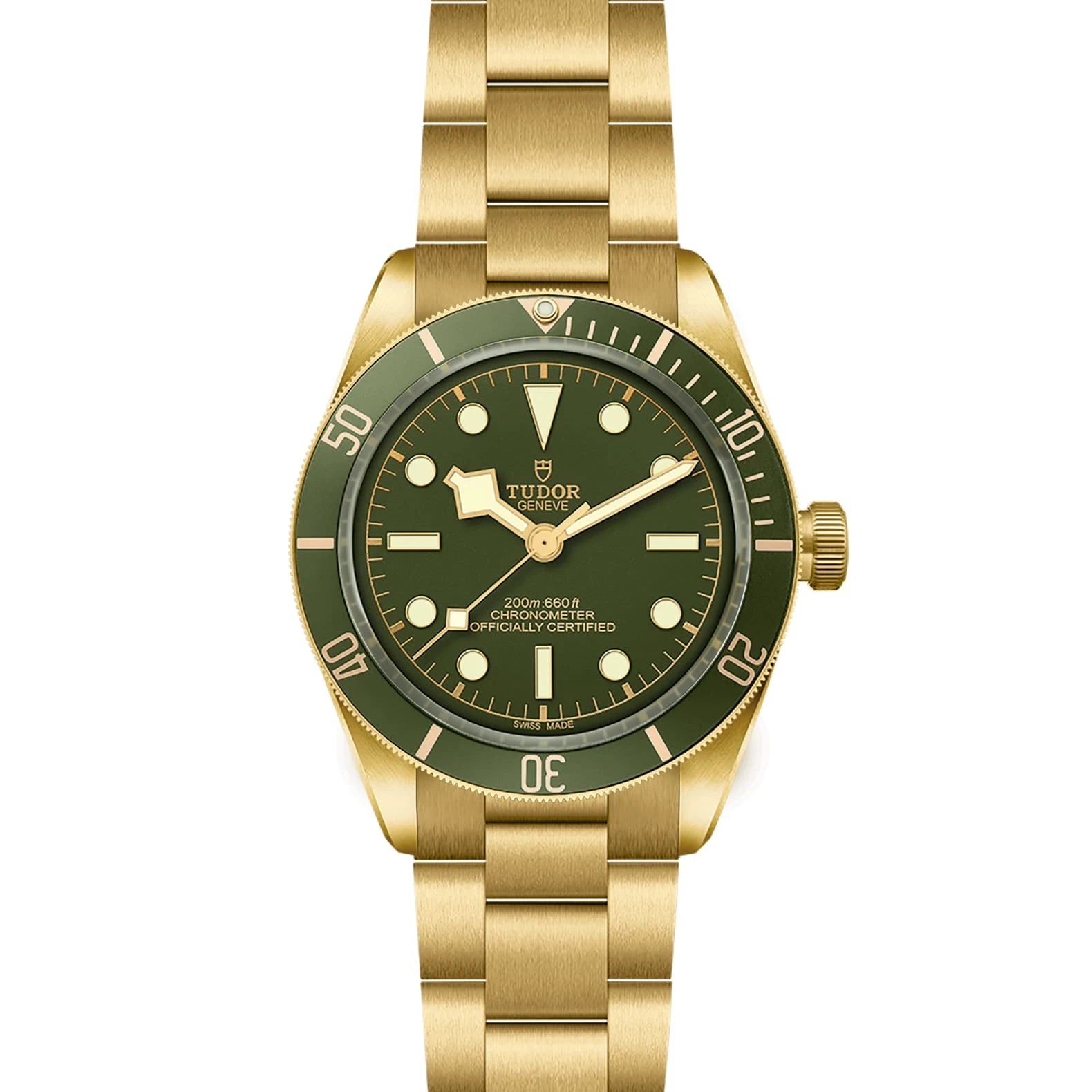 TUDOR Black Bay 58 18K 39mm Green Dial - M79018V-0006 Open Bracelet - Skeie's Jewelers