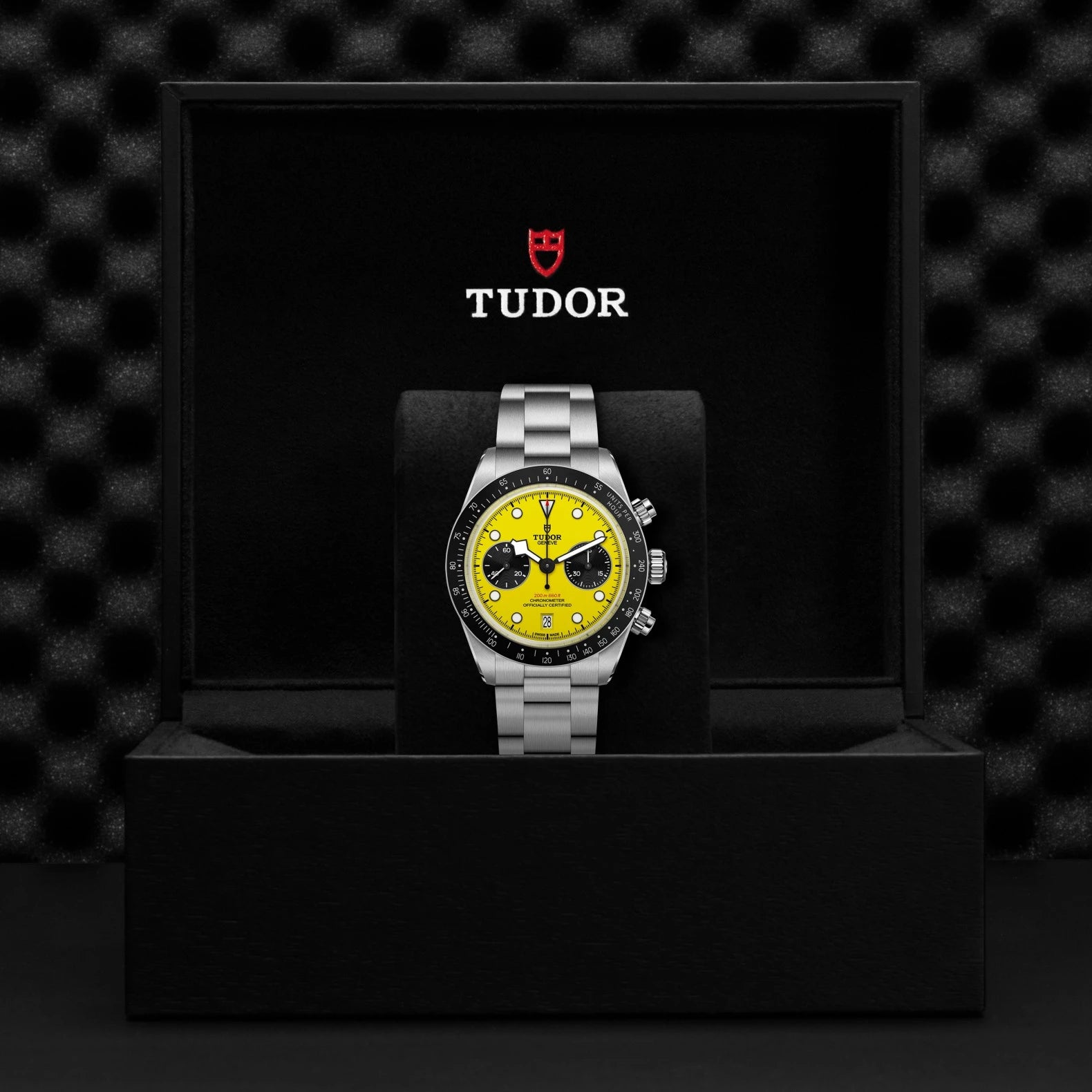 Tudor Black Bay Chrono Yellow Dial - In black Tudor Box