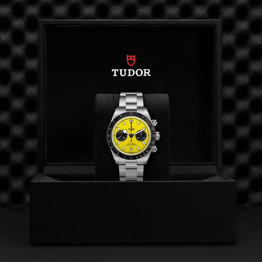Tudor Black Bay Chrono Yellow Dial - In black Tudor Box