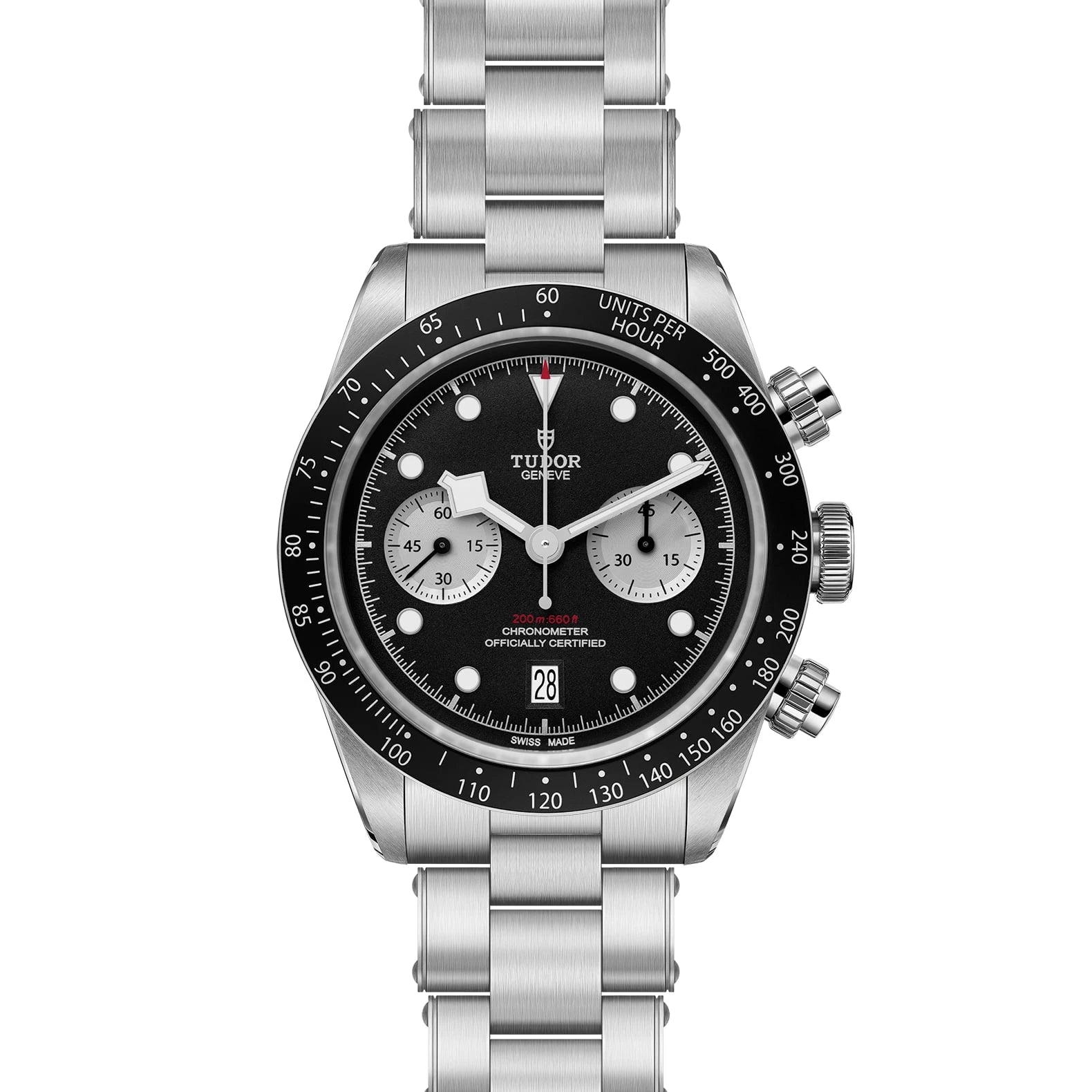 TUDOR Black Bay Chrono 41mm Black Dial - M79360N-0011 Open Bracelet - Skeie's Jewelers