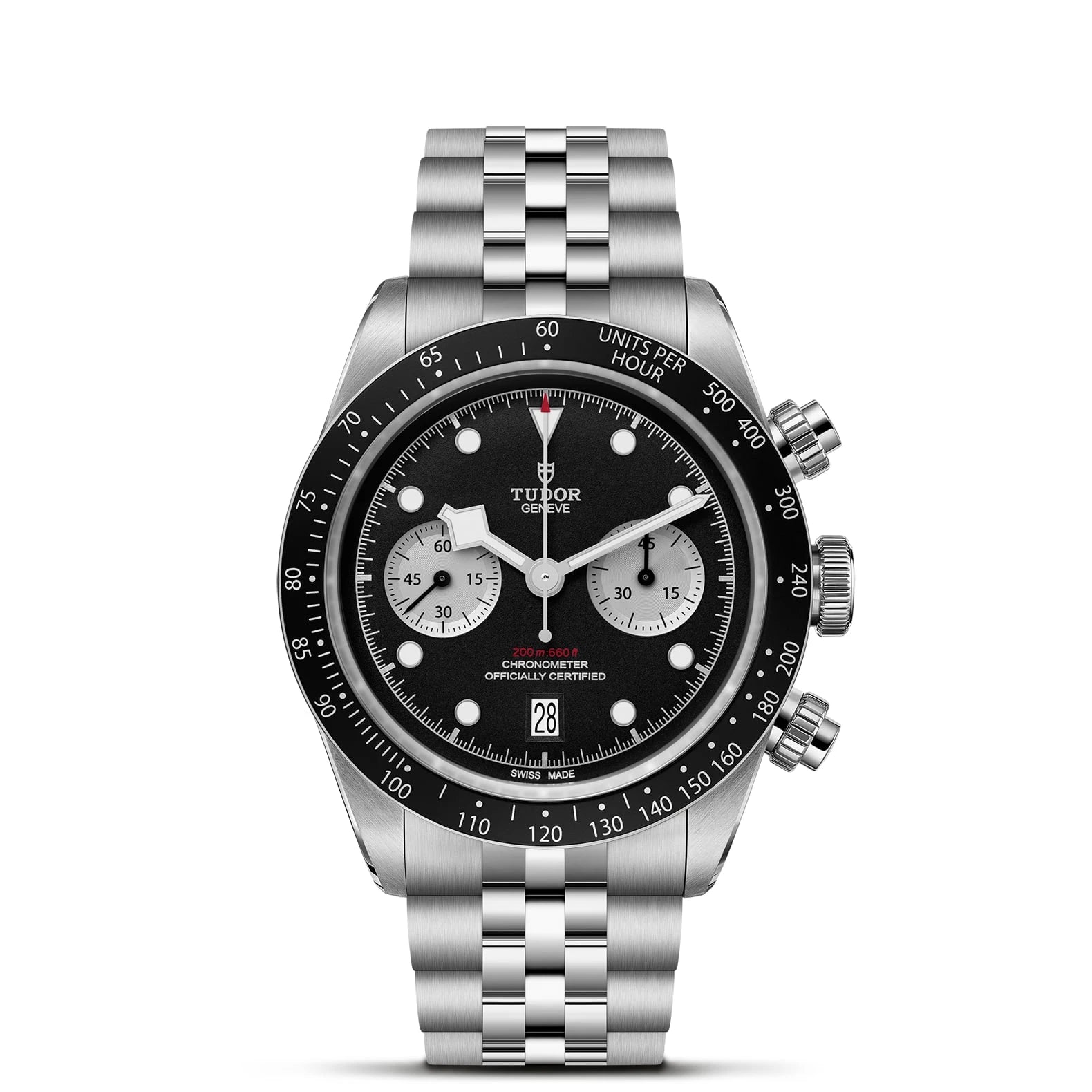 TUDOR Black Bay Chrono 41mm Black Dial - M79360N-0013 Closed Bracelet - Skeie's Jewelers