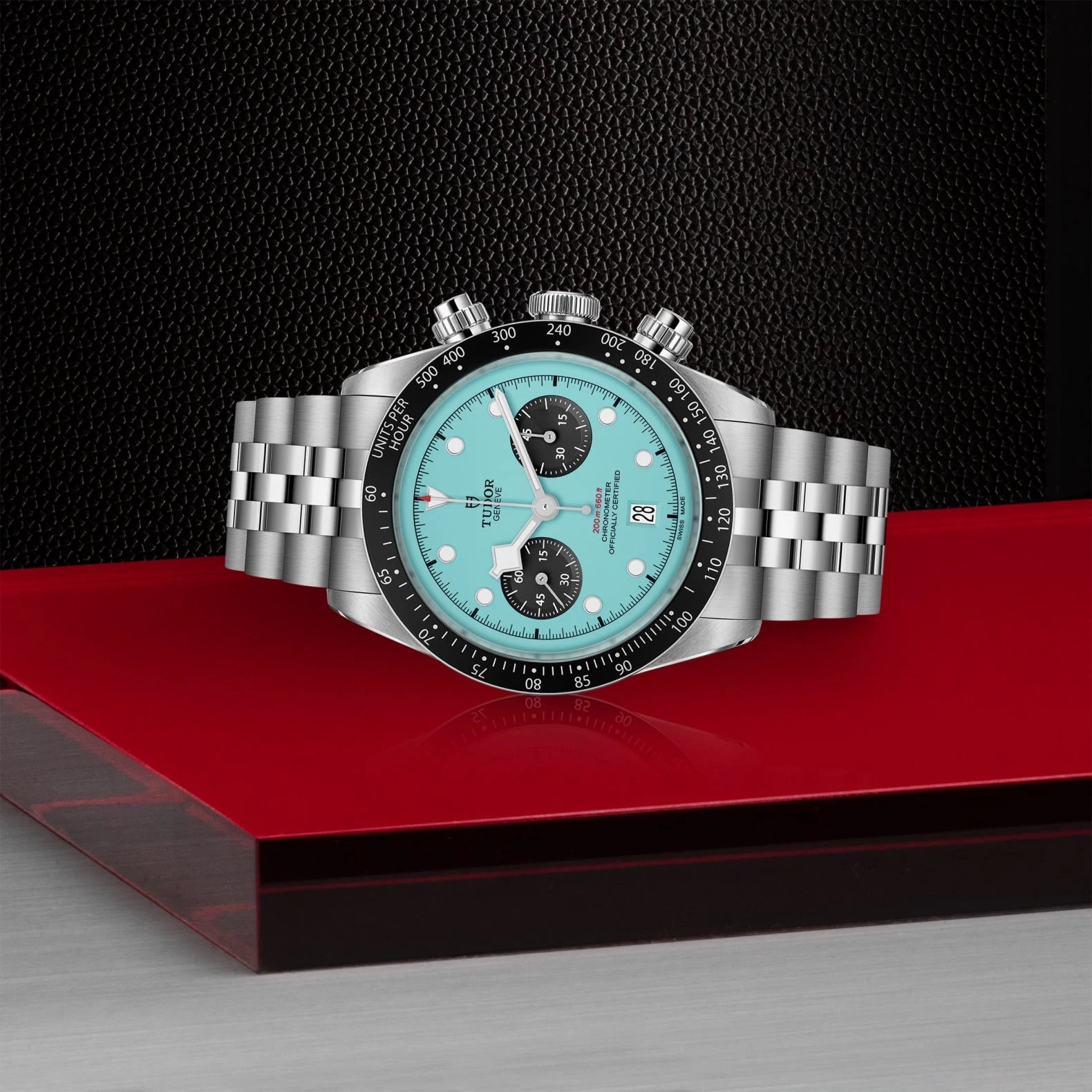 TUDOR Black Bay Chrono 41mm Turquoise Dial - M79360N-0024 On Display - Skeie's Jewelers