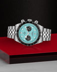 TUDOR Black Bay Chrono 41mm Turquoise Dial - M79360N-0024 On Display - Skeie's Jewelers