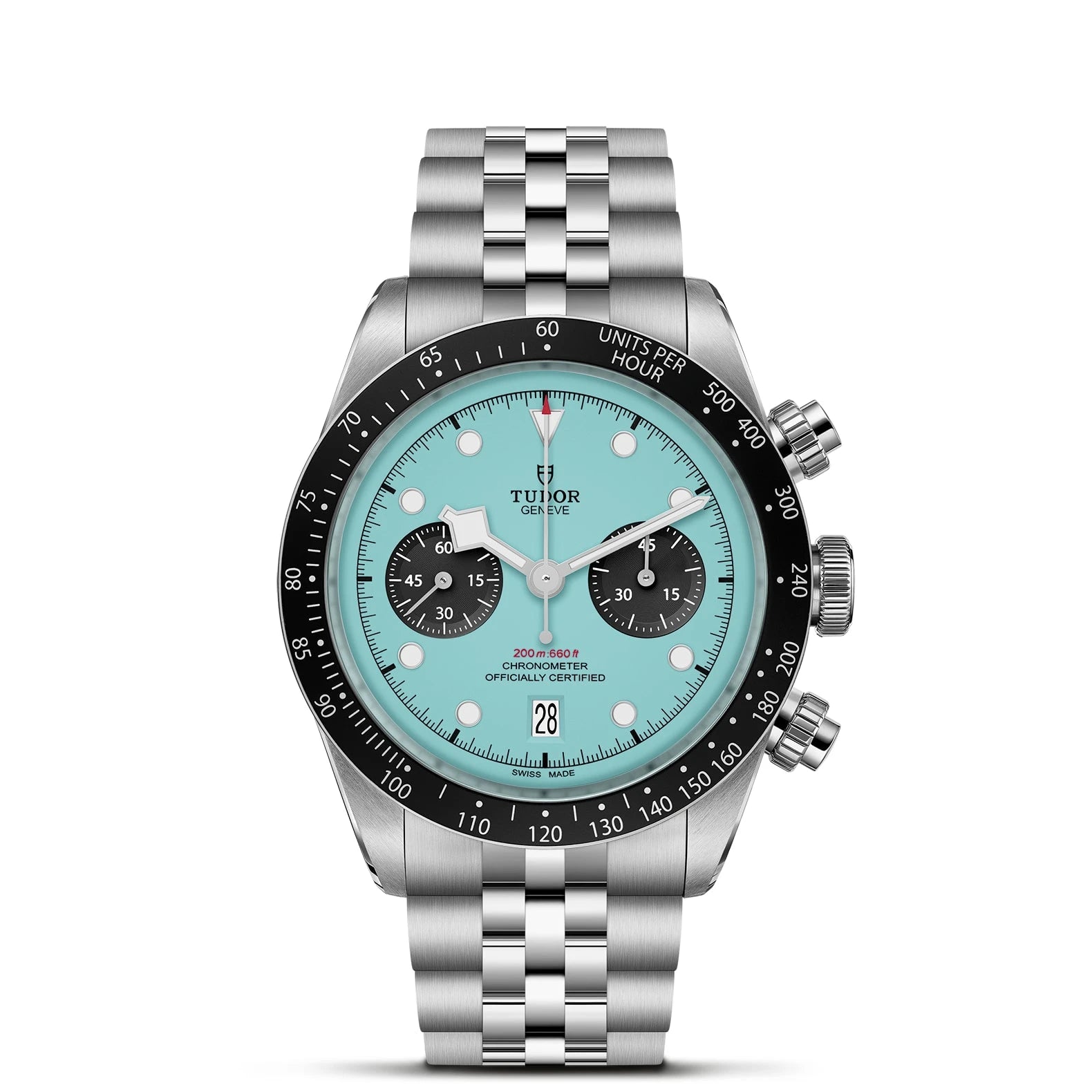 TUDOR Black Bay Chrono 41mm Turquoise Dial - M79360N-0024 Closed Bracelet - Skeie's Jewelers