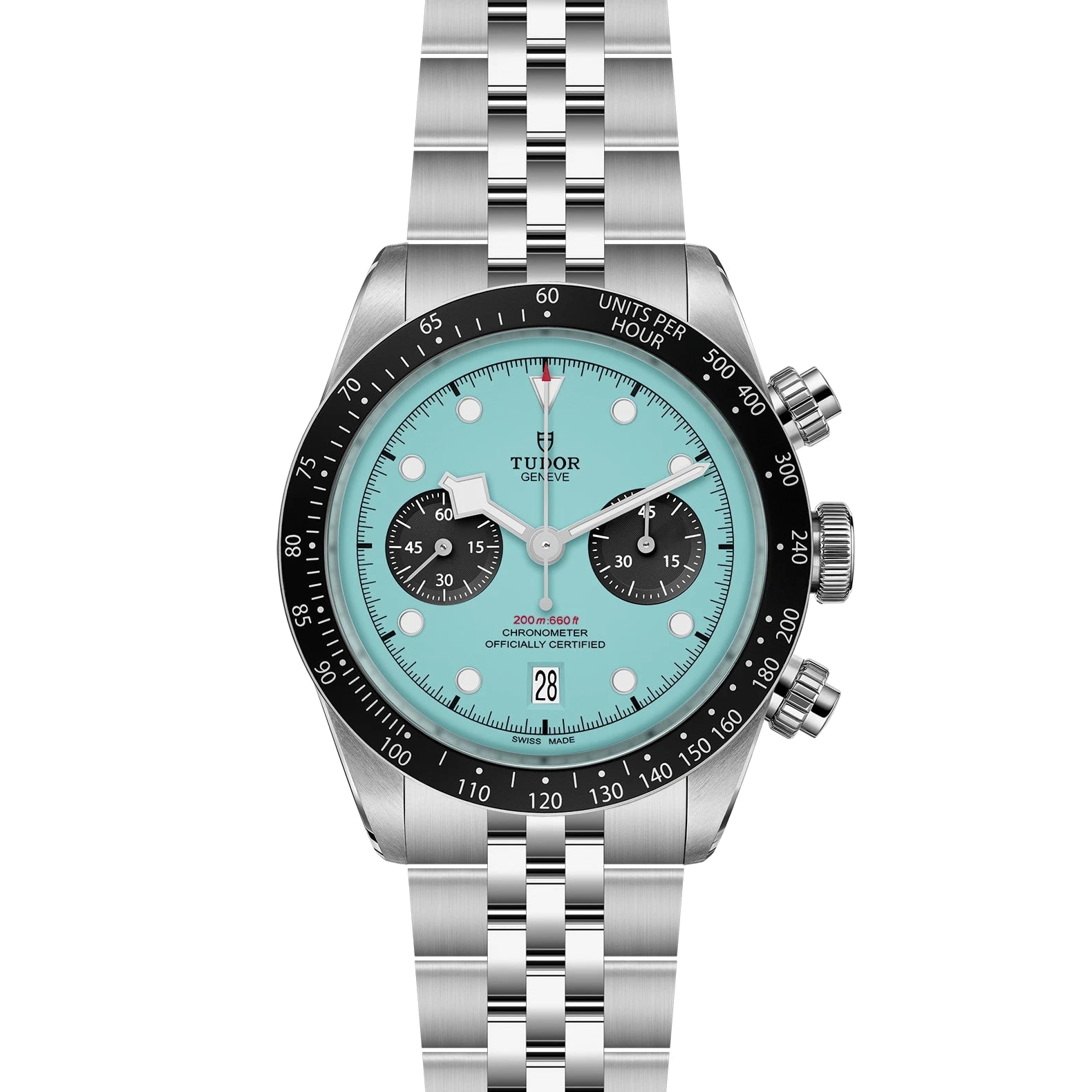 TUDOR Black Bay Chrono 41mm Turquoise Dial - M79360N-0024 Open Bracelet - Skeie's Jewelers