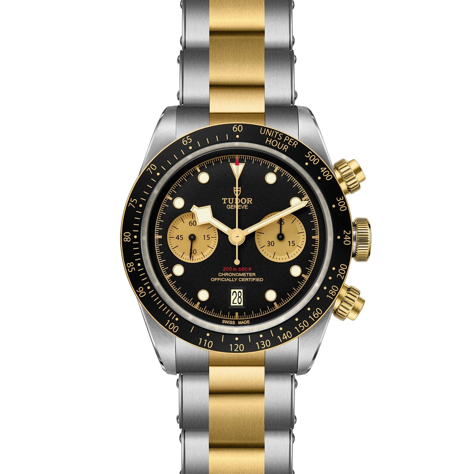 TUDOR Black Bay Chrono S&amp;G 41mm Black Dial - M79363N-0001 Open Bracelet - Skeie's Jewelers
