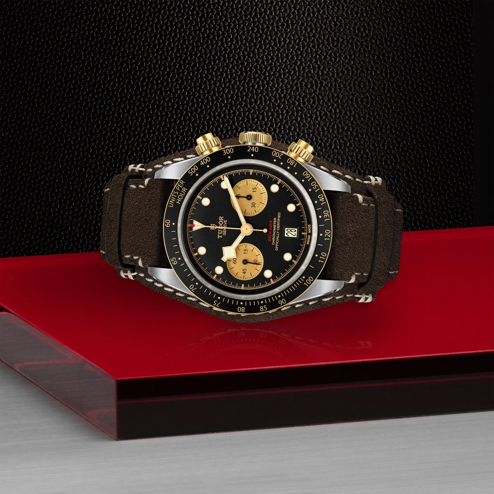 TUDOR Black Bay Chrono S&amp;G 41mm Black Dial - M79363N-0002 On Display - Skeie's Jewelers
