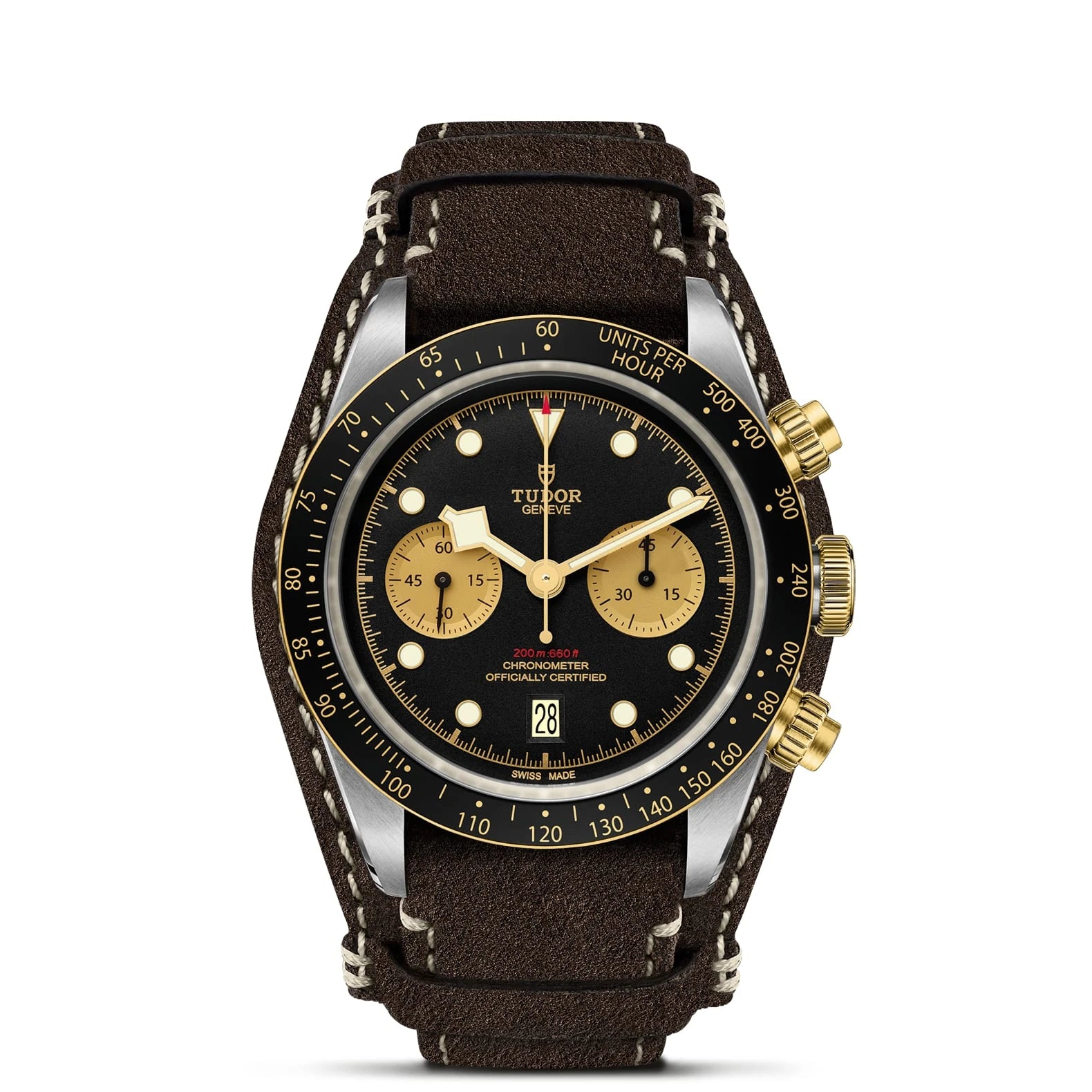TUDOR Black Bay Chrono S&amp;G 41mm Black Dial - M79363N-0002 Closed Bracelet - Skeie's Jewelers