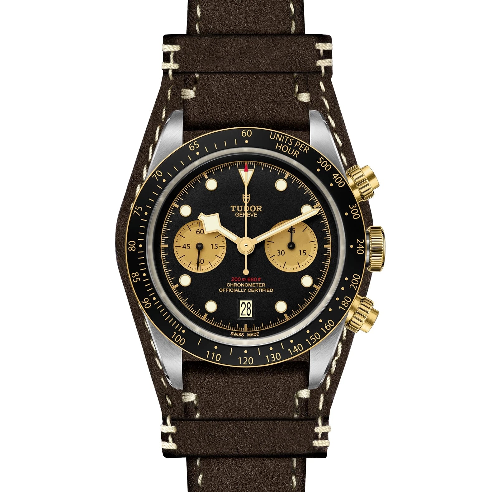 TUDOR Black Bay Chrono S&amp;G 41mm Black Dial - M79363N-0002 Open Bracelet - Skeie's Jewelers