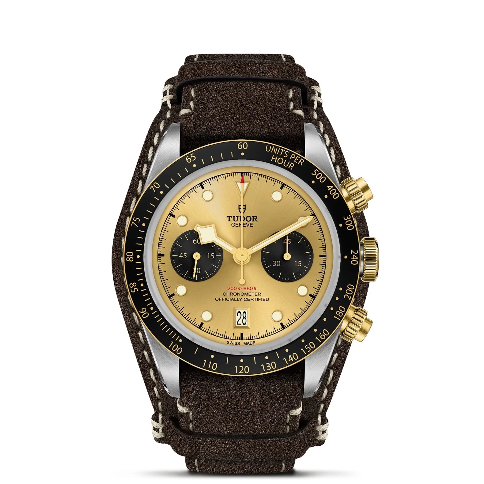 TUDOR Black Bay Chrono S&amp;G 41mm Champagne Dial - M79363N-0008 Closed Bracelet - Skeie's Jewelers