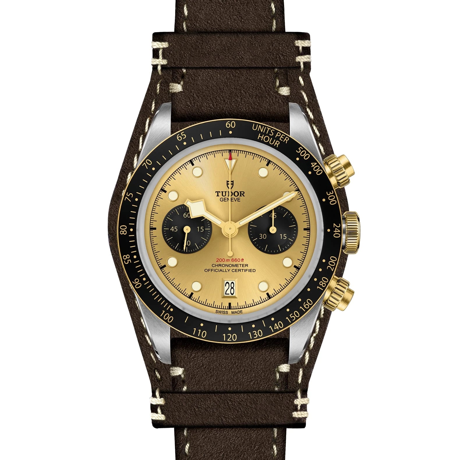 TUDOR Black Bay Chrono S&amp;G 41mm Champagne Dial - M79363N-0008 Open Bracelet - Skeie's Jewelers