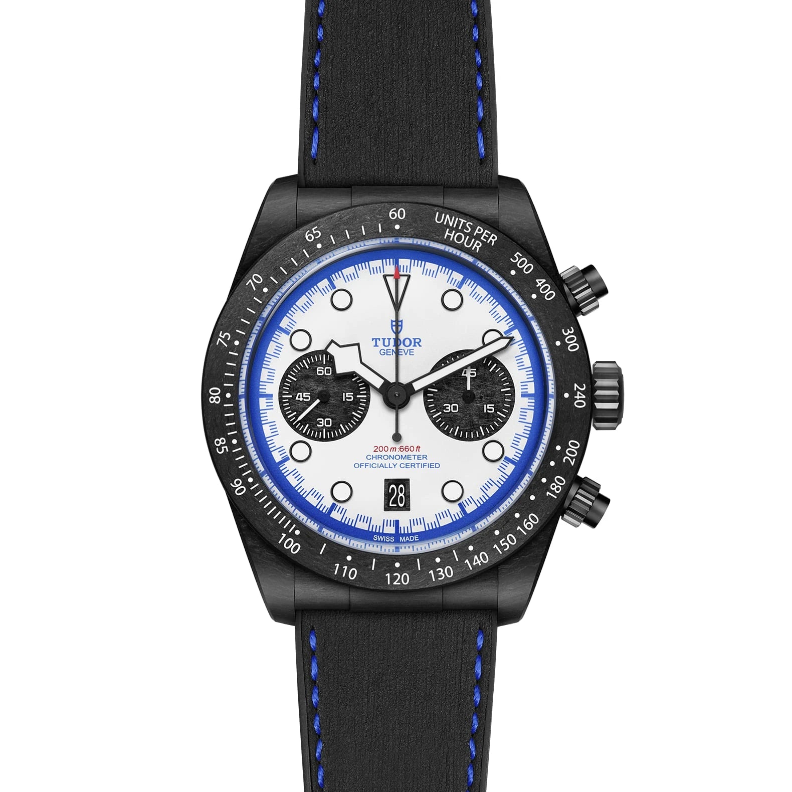 TUDOR Black Bay Chrono 42mm White Dial - M79377KN-0001 Open Bracelet - Skeie's Jewelers