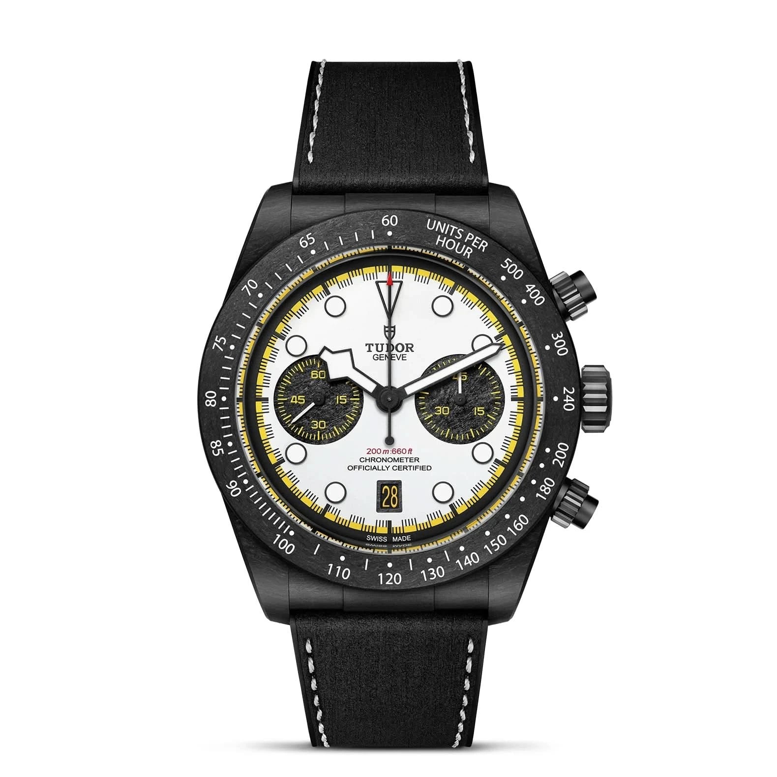TUDOR Black Bay Chrono 42mm White Dial - Closed Bracelet