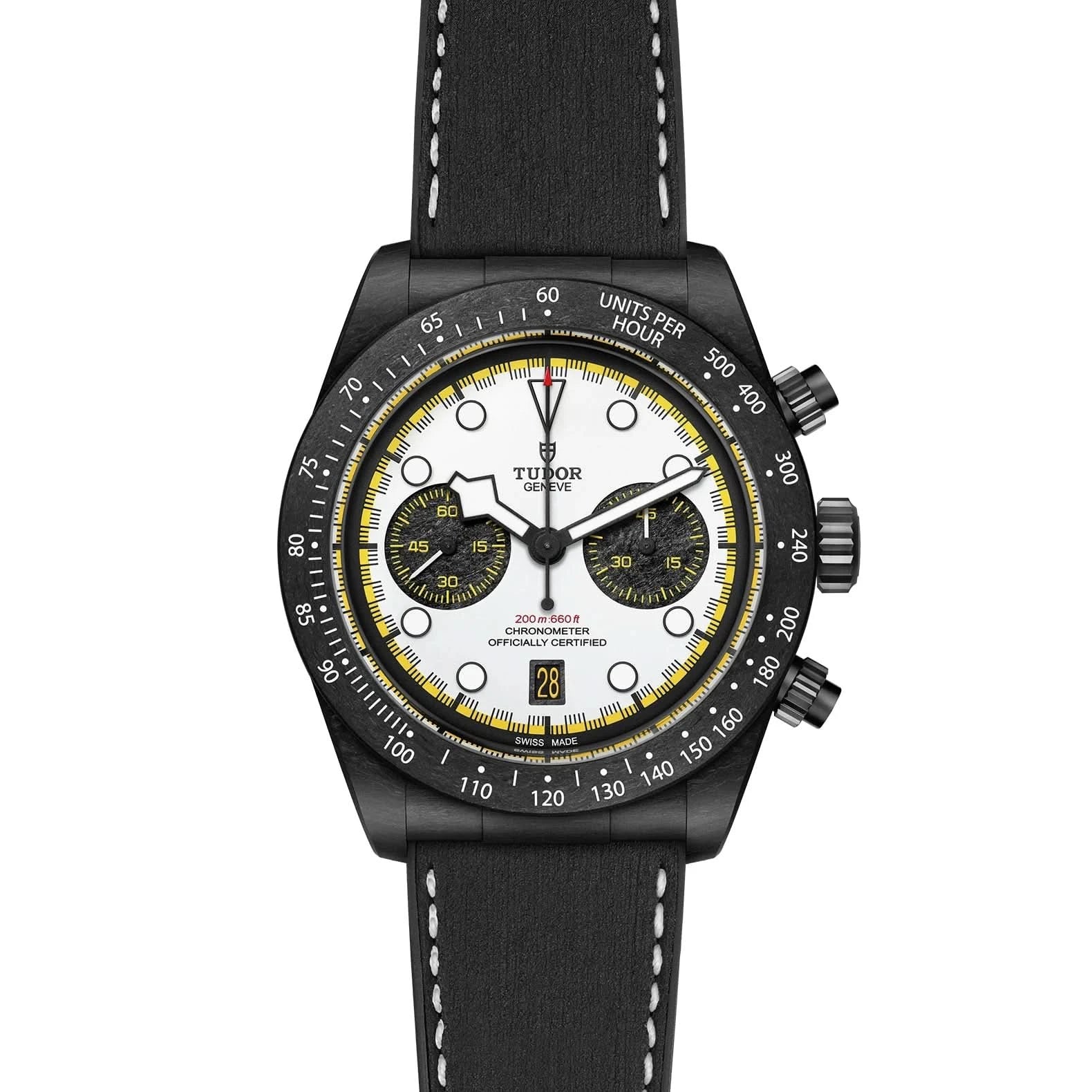 TUDOR Black Bay Chrono 42mm White Dial - Open Bracelet