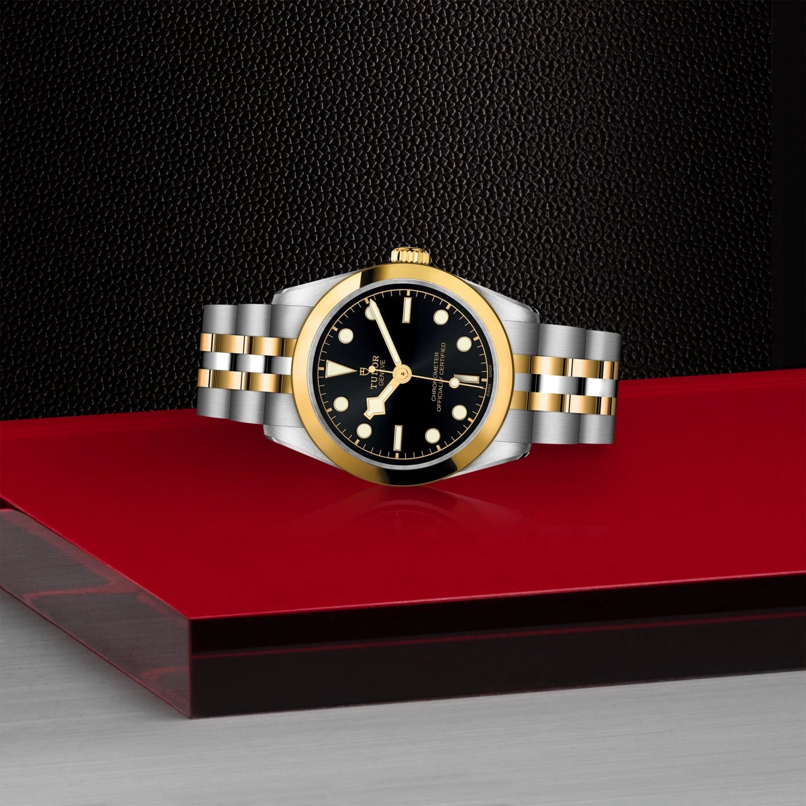 TUDOR Black Bay One S&amp;G 31mm Black Dial - M79603-0001 On Display - Skeie's Jewelers
