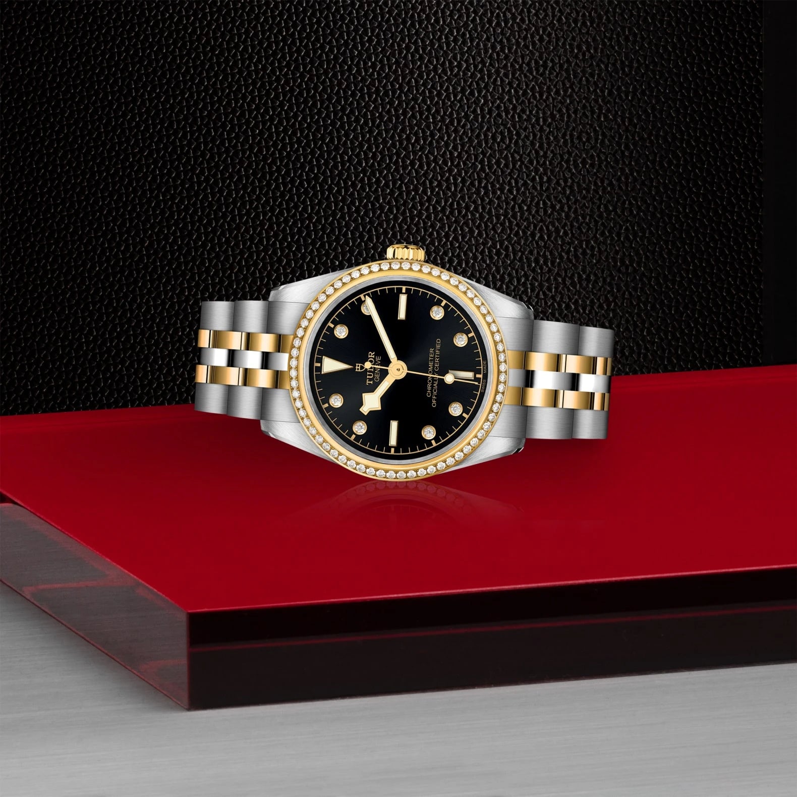 TUDOR Black Bay One S&amp;G 31mm Black Dial - M79613-0005 On Display - Skeie's Jewelers