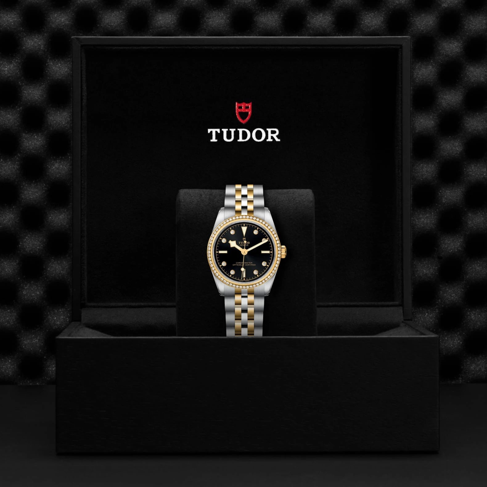 TUDOR Black Bay One S&amp;G 31mm Black Dial - M79613-0005 In Box - Skeie's Jewelers