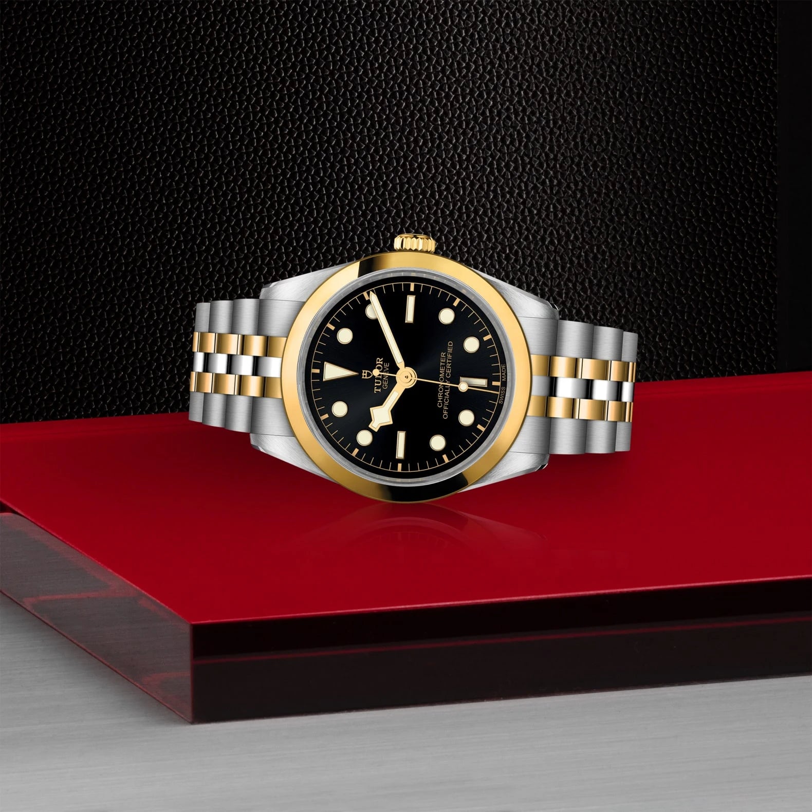 TUDOR Black Bay One S&amp;G 36mm Black Dial - M79643-0001 On Display - Skeie's Jewelers