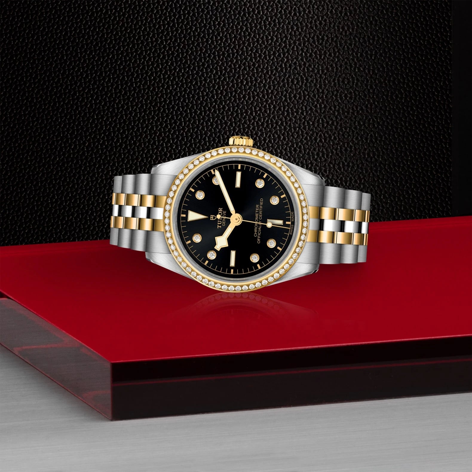 TUDOR Black Bay One S&amp;G 36mm Black Dial - M79653-0005 On Display - Skeie's Jewelers