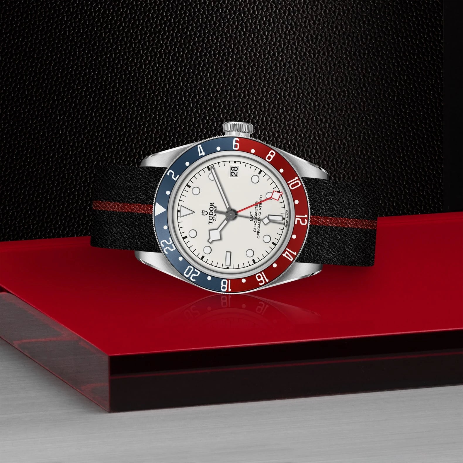 TUDOR Black Bay GMT 41mm Opaline Dial - M79830RB-0012 On Display - Skeie's Jewelers