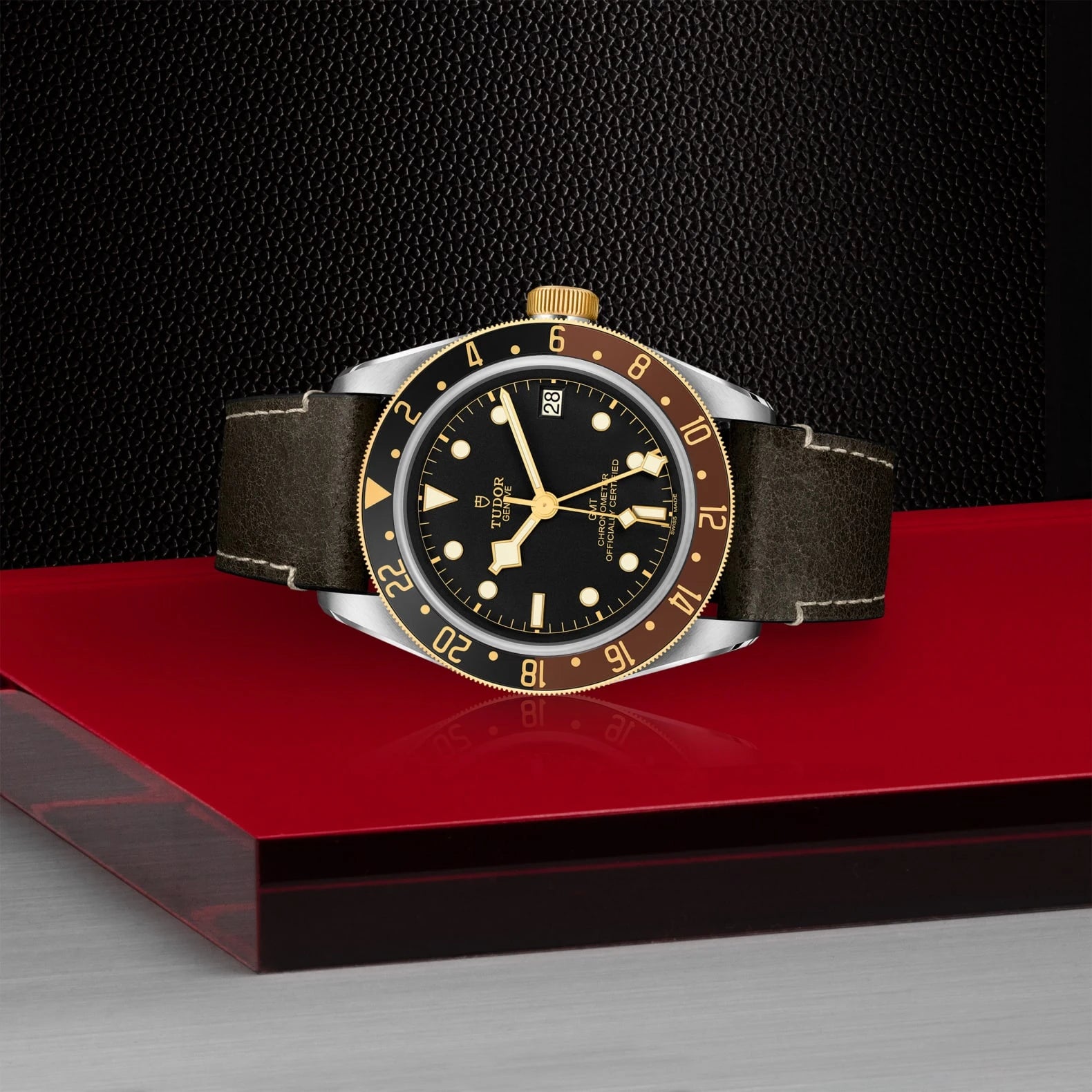 TUDOR Black Bay GMT S&amp;G 41mm Black Dial - M79833MN-0003 On Display - Skeie's Jewelers