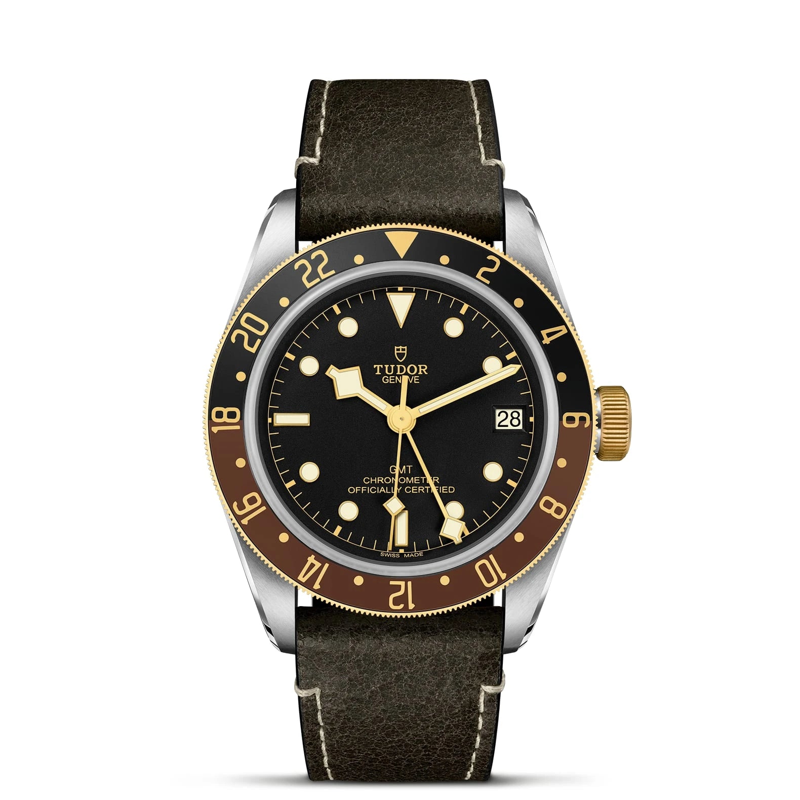 TUDOR Black Bay GMT S&amp;G 41mm Black Dial - M79833MN-0003 Closed Bracelet - Skeie's Jewelers