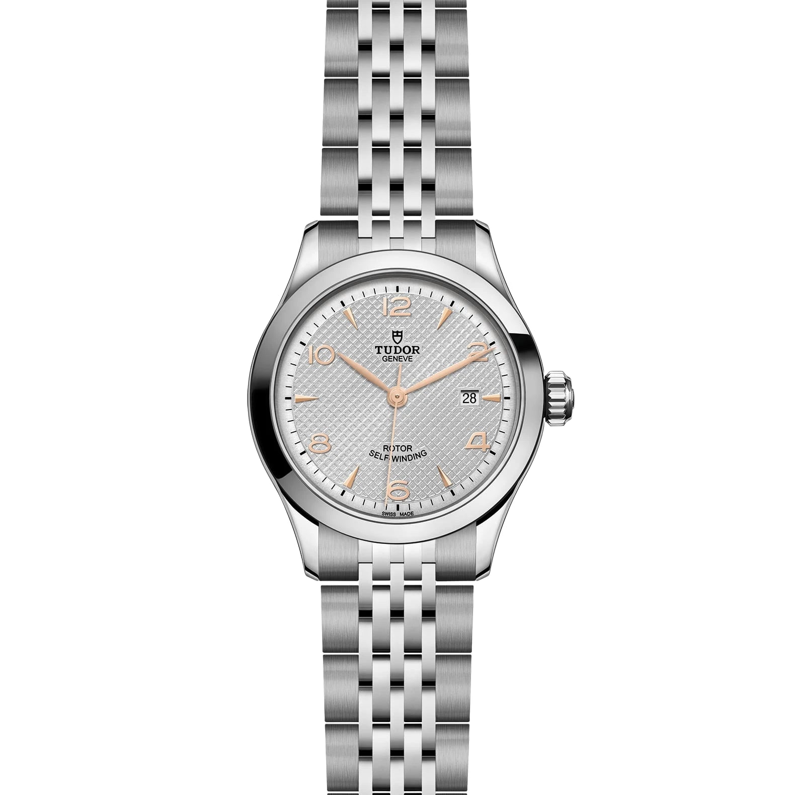 TUDOR 1926 28mm Silver Dial - M91350-0001 Open Bracelet - Skeie's Jewelers