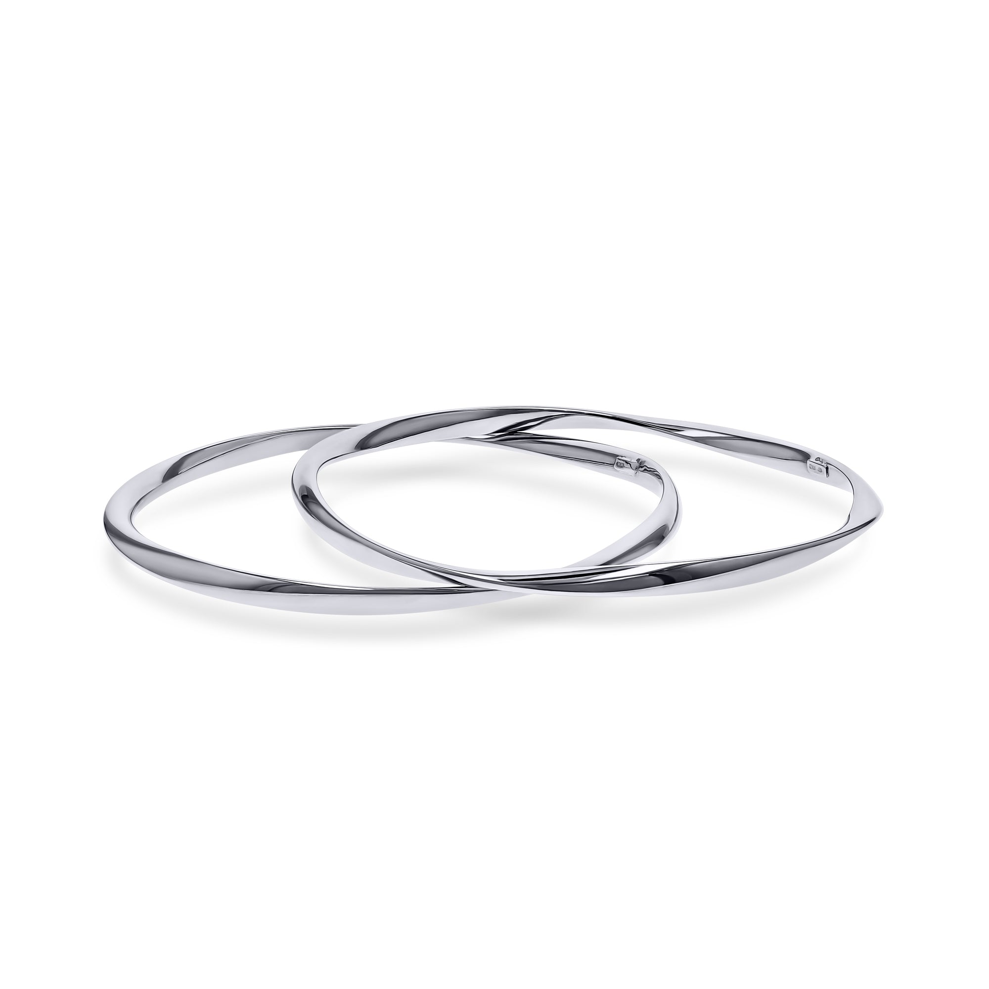 Silver Twist Bangle Bracelets - Skeie's Jewelers