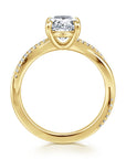 Gabriel & Co. 14K Yellow Gold Oval Diamond Engagement Ring - Skeie's Jewelers