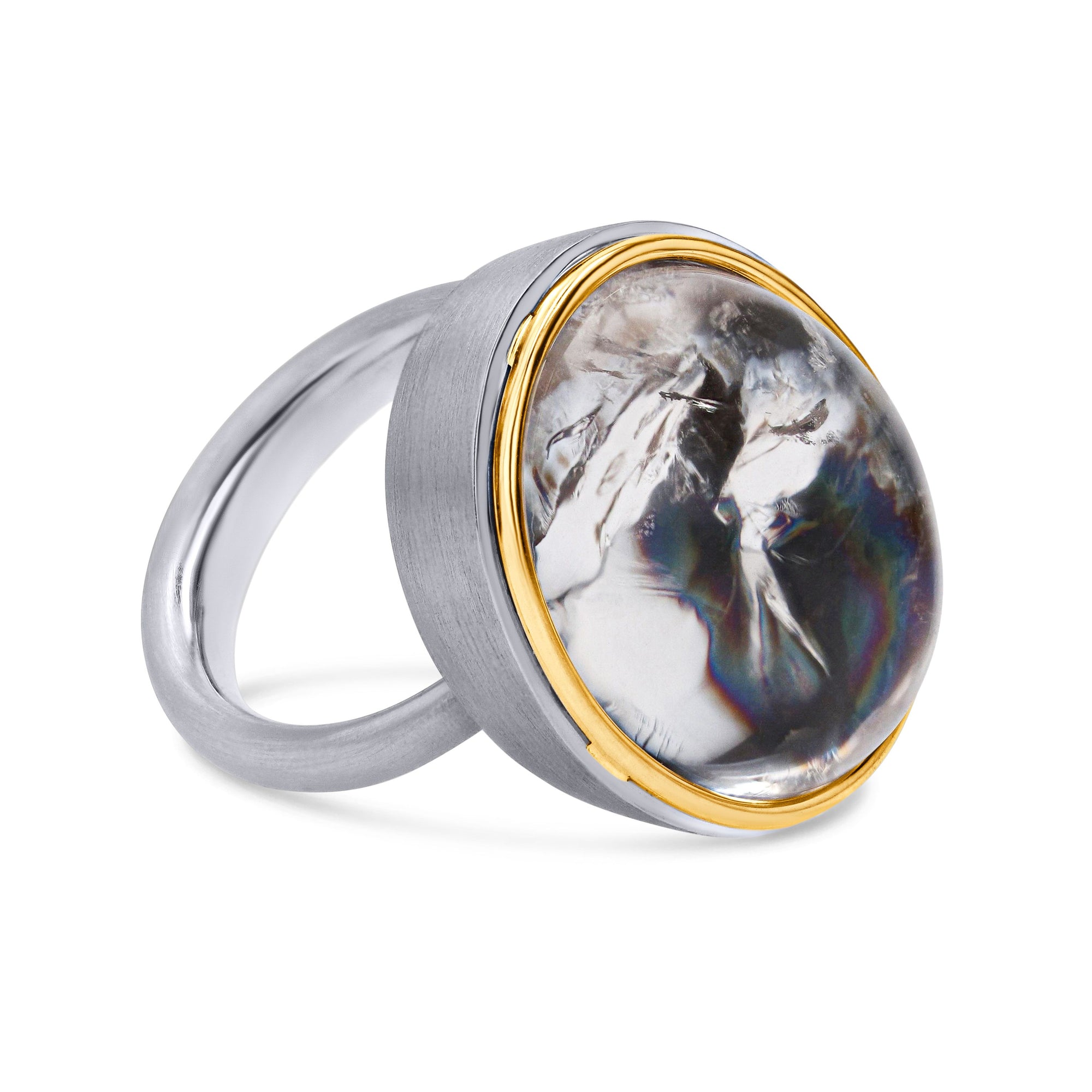 Rainbow Quartz Gem Drop Ring - Skeie's Jewelers